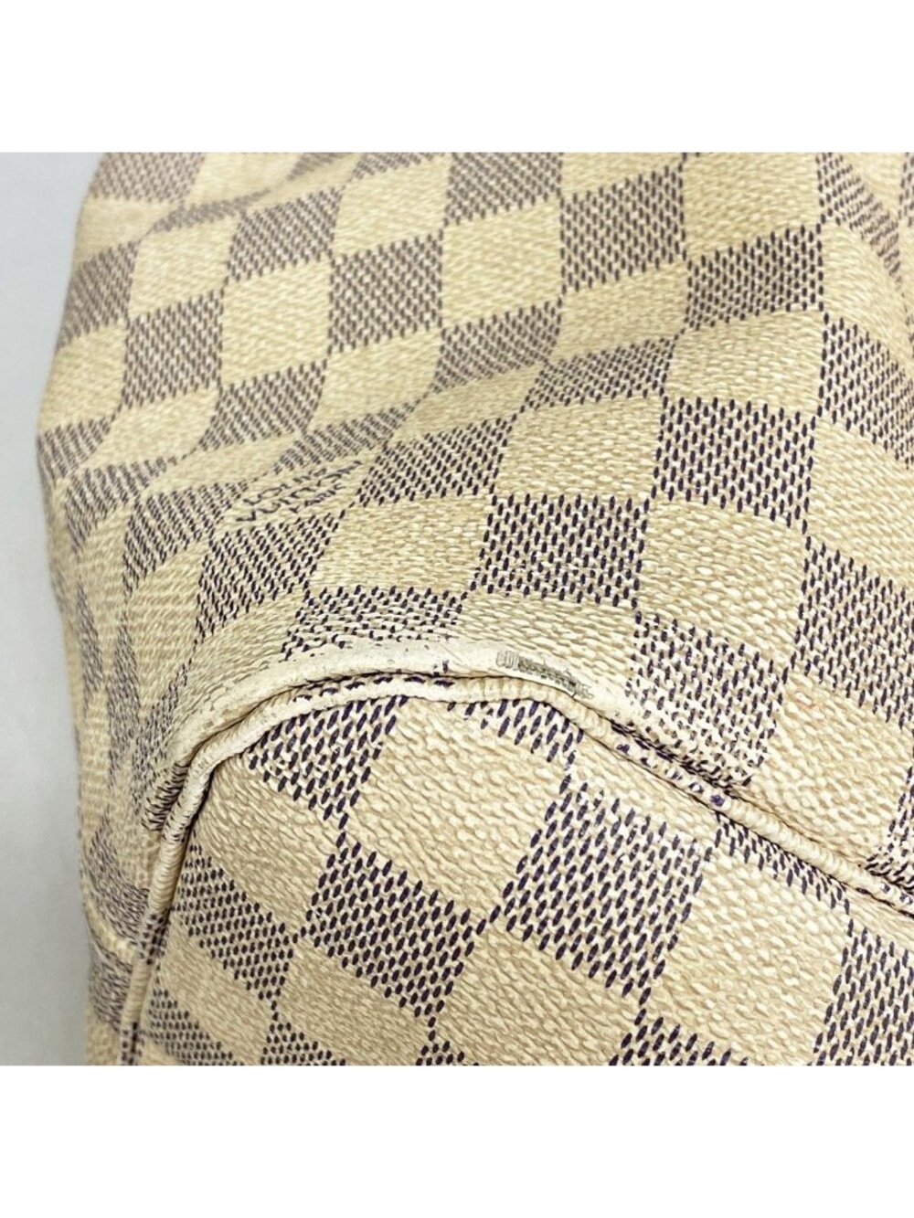 Louis Vuitton Tote Damier Azur Neverfull MM White - Picture 9 of 10